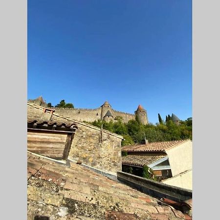 Maison au pied de la cité médiévale de Carcasona Exterior foto
